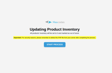 "Streamline Your WooCommerce Inventory Management: Effortlessly Reset Stock Levels with Our Bulk Update Tool!"