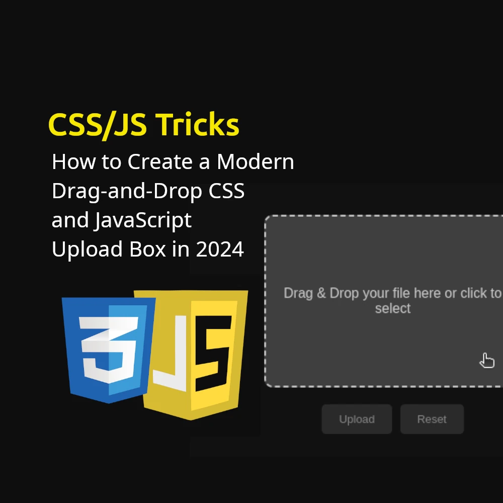 Discover how to build a sleek and functional drag-and-drop upload box using CSS and JavaScript in 2024. Enhance user interaction with modern design and seamless file handling.